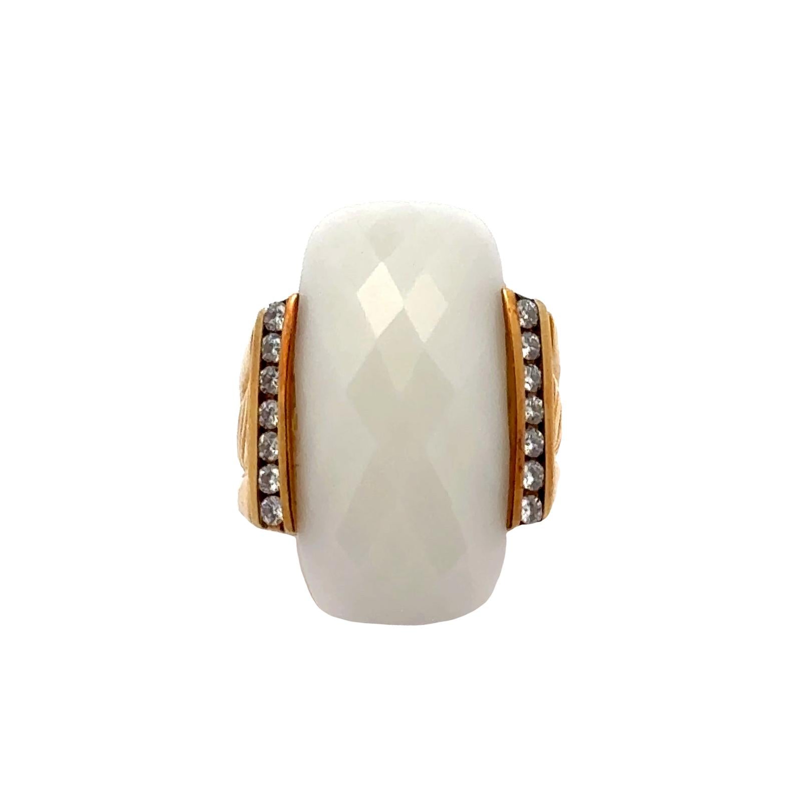 DY agate diamond sold ring