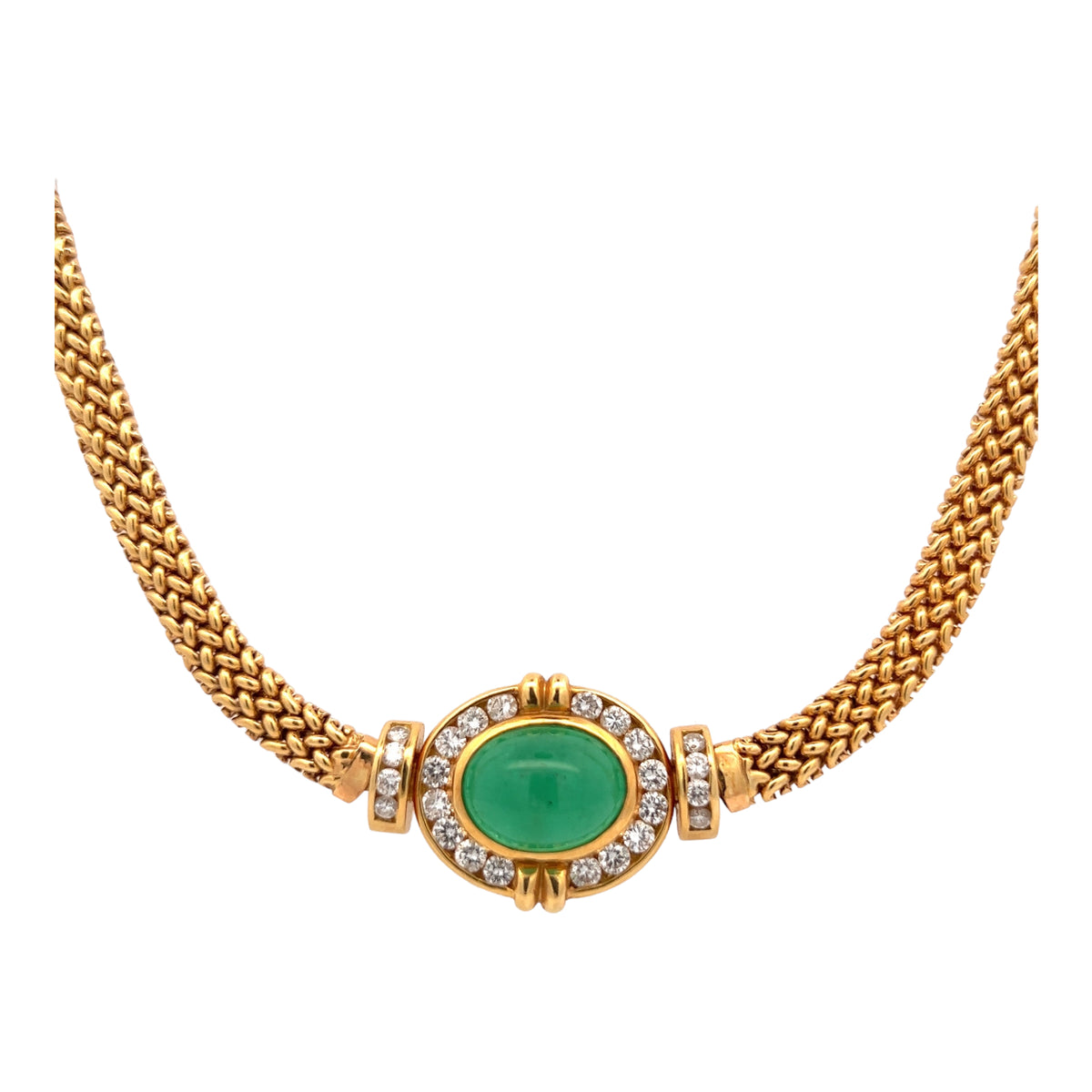 8 Carat Emerald Diamond 18KYG Pendant Necklace – Bardys