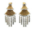 Diamond Chandelier 18 Karat Two Tone Gold Dangle Earclip Earrings S. Rudle