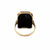 Onyx Diamond 14 Karat Yellow Gold Rectangular Vintage Ring