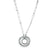 Old European Cut Diamond Circle Pendant Double Strand diamond Vintage Necklace