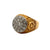 2.00 CTW Diamond Cluster 18 Karat Yellow Gold Vintage Ring Unisex