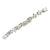 19 CTW  Mixed Cut Diamond 18 Karat White Gold Modern Line Bracelet