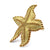 Tiffany & Company 18 Karat Yellow Gold Starfish Brooch Pin