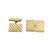 1950's Cartier Ribbed 14 Karat Yellow Gold Vintage Cufflinks