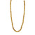 Italian 18 Karat Yellow Gold Nugget Link Necklace 31.5 Inch