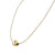 Golden South Sea Pearl Solitaire 18 Karat Yellow Gold Snake Chain Necklace.