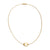 Golden South Sea Pearl Solitaire 18 Karat Yellow Gold Snake Chain Necklace.