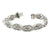 10 CTW Round Brilliant Diamond Platinum Estate Link Bracelet