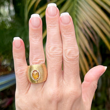 Diamond 18 Karat White Gold Wide Cigar Band Ring – Bardys Estate