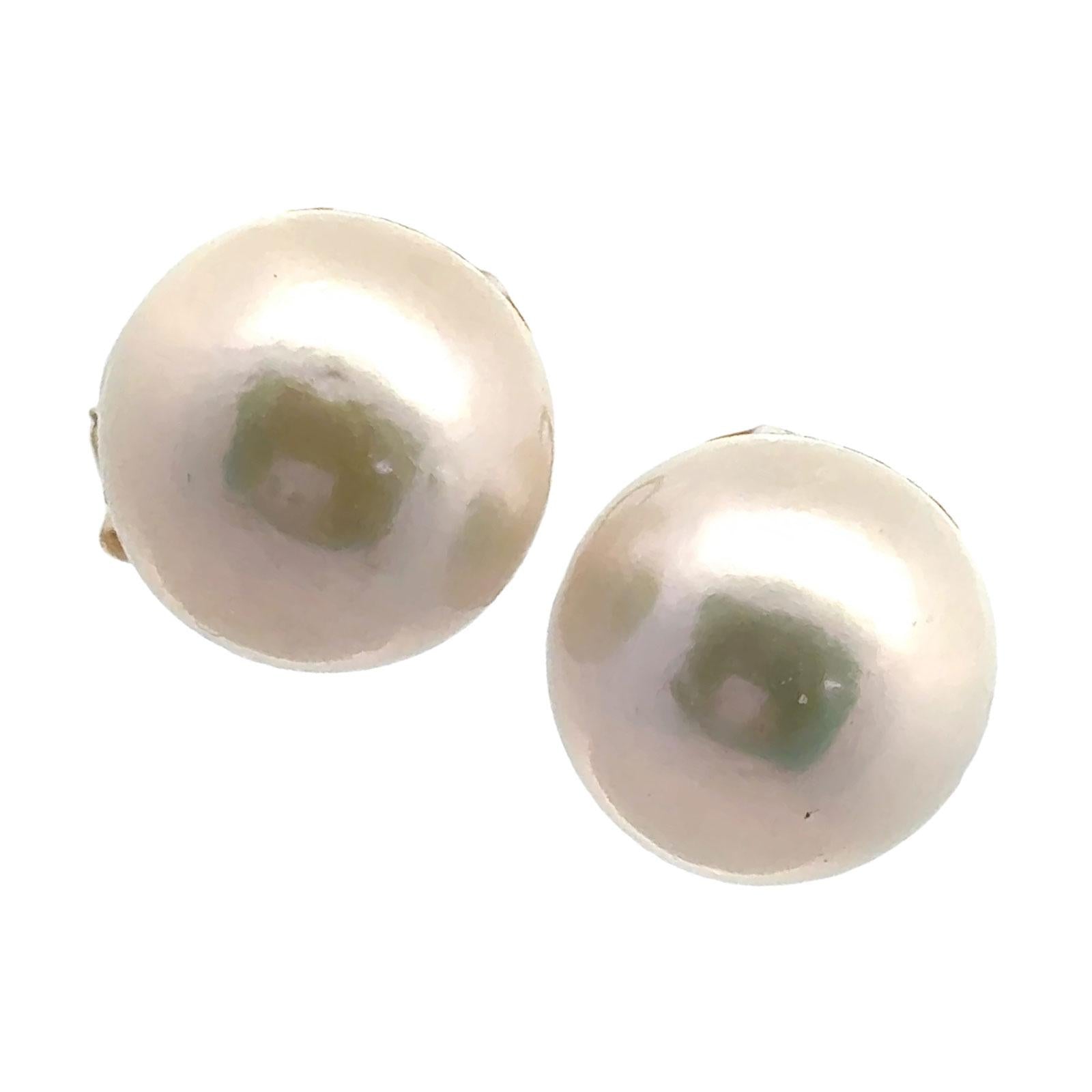 15 mm South Sea Pearl Earrings