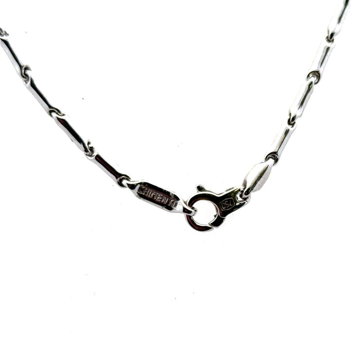 Chimento 18 Karat White Gold 17 Inch Link Chain Necklace