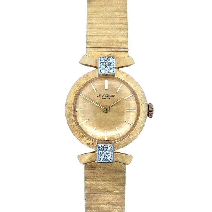 Mid-20th Century Chopard 18 Karat Gold Diamond Ladies Vintage Dress Watch