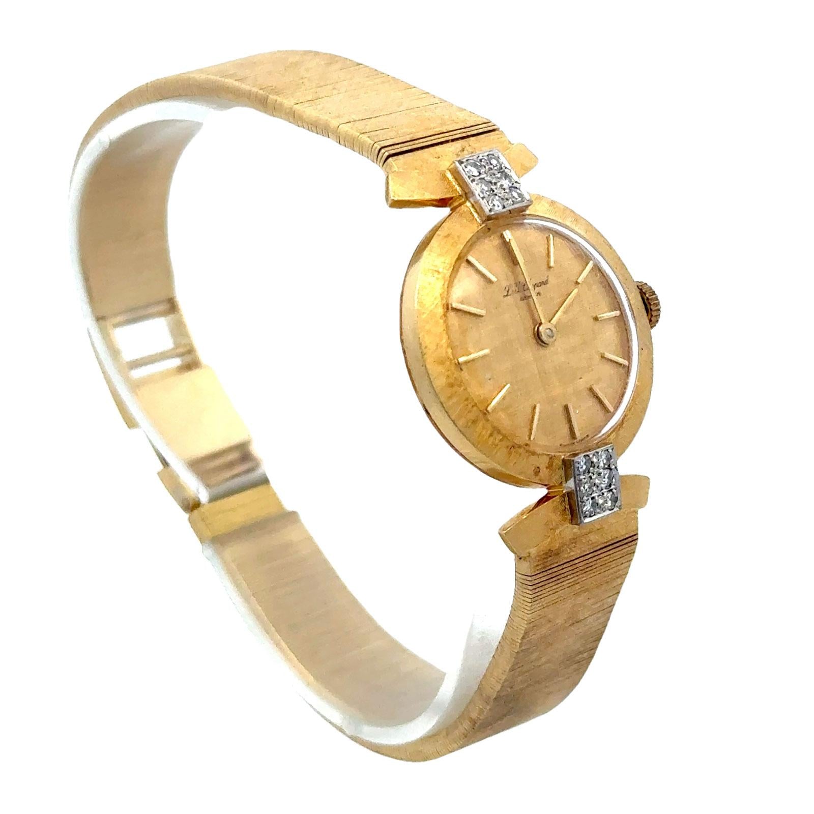 Mid-20th Century Chopard 18 Karat Gold Diamond Ladies Vintage Dress Watch