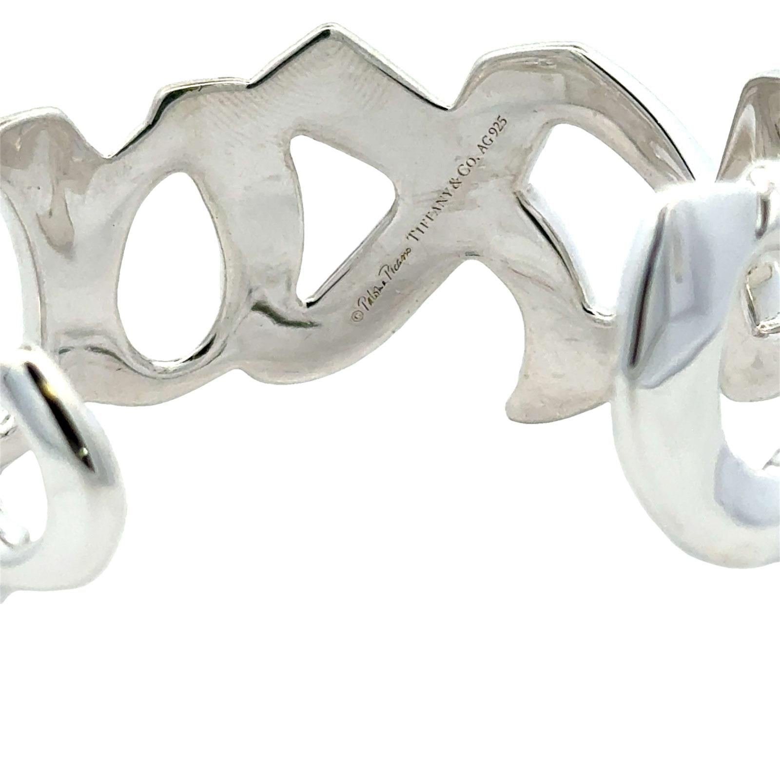 Tiffany & Company Paloma Picasso Graffiti Loves & Kisses Cuff