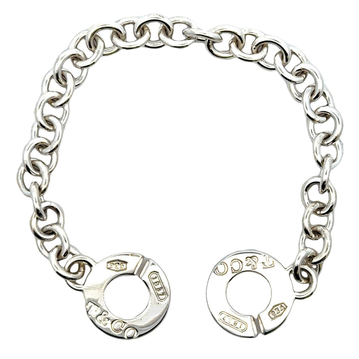 Tiffany & Co T&Co. 1837 Interlocking Circles Sterling Silver Bracelet