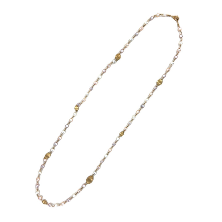 Marco Bicego Pearl 18 Karat Yellow Gold 31 Inch Link Necklace