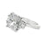 2.73 Carat Radiant-Cut Diamond Platinum Modern Engagment Ring GIA Certified