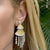 Diamond Chandelier 18 Karat Two Tone Gold Dangle Earclip Earrings S. Rudle