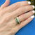 Diamond Emerald 18 Karat Yellow Gold Channel Set Band Ring