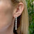 7.43 CTW Oval Diamond 18 Karat White Gold Modern Drop Earrings