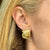 1950's Tiffany & Company Fan Style 14 Karat Yellow Gold Ribbed Ear-Clip Earrings