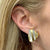 Angela Cummings Inlay Mother Of Pearl 18 Karat Yellow Gold Ear-Clip Earrings