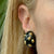 Angela Cummings Onyx 18 Karat Yellow Gold Spikey Ear-Clip Vintage Earrings