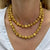 Italian 18 Karat Yellow Gold Nugget Link Necklace 31.5 Inch