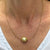 Golden South Sea Pearl Solitaire 18 Karat Yellow Gold Snake Chain Necklace.