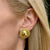 Ilias LaLaounis 22 Karat Yellow Gold Hammered Button Earrings