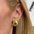 Ilias LaLaounis 22 Karat Yellow Gold Hammered Button Earrings