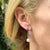 Sapphire Cultured Pearl 18 Karat White Gold Drop Earrings