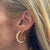 Rose Gold BVLGARI B-Zero 18 Karat Rose Gold Hoop Earrings