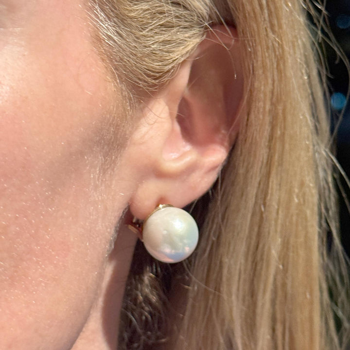 15 mm South Sea Pearl Earrings