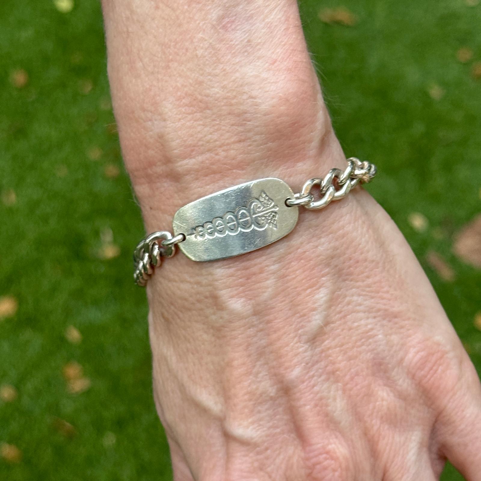 Tiffany & Company Sterling Silver Medic Alert Bracelet