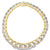 56-Carat Diamond 18 Karat Yellow Gold Scalloped Choker Estate Necklace