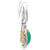 24-Carat Cabochon Emerald Diamond 18 Karat Two Tone Gold Drop Dangle Earrings