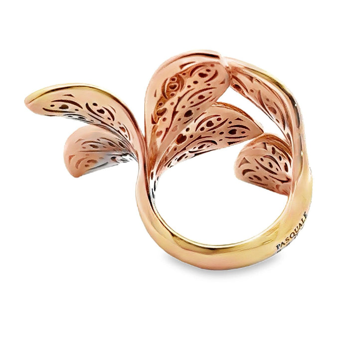 Pasquale Bruni 'Anima Giardini' 18 Karat Yellow Gold Flower Ring Size 7