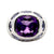 Amethyst Iolite 18 Karat White Gold Modern Fashion Ring