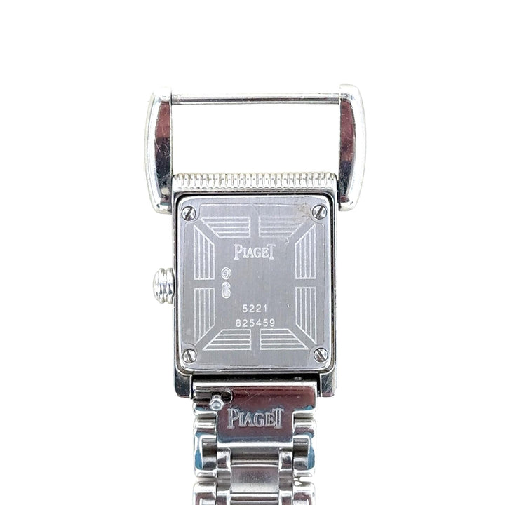 Piaget Miss Protocol 18 Karat White Gold Quartz Watch Diamond Dial