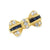 Diamond Blue Sapphire 18 Karat Yellow Gold Vintage Bow Ring