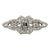 1950's Round Brillilant, Marquise, Baguette-Cut Diamond Platinum Clips