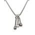 Fope Diamond Pearl Graduated Drop Pendant Necklace 18 Karat White Gold