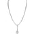 1.20 CTW Diamond 18 Karat White Gold Heart Y Drop Necklace