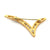 Diamond 18 Karat Yellow Gold Vintage Swoosh Pin Brooch