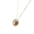 Diamond Circle 14 Karat Yellow Gold Pendant Necklace