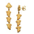 Fabbrini 18 Karat Yellow Gold Leaf Dangle Earrings