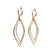 Modern Diamond 18 Karat Rose Gold Dangle Earrings