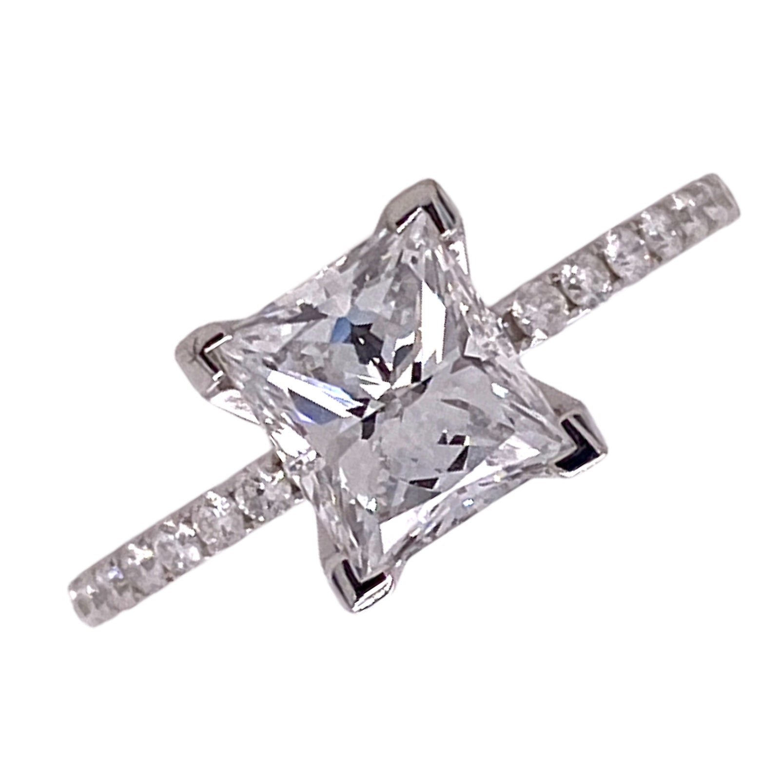 1.54 Carat Radiant Diamond Engagement Ring D/VVS1 GIA Certified